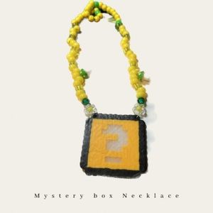 Super Mario Mystery Box Perler Necklace